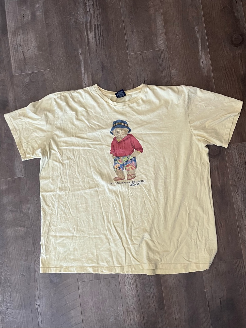 Ralph Lauren Pale Yellow Polo Bear Tee
